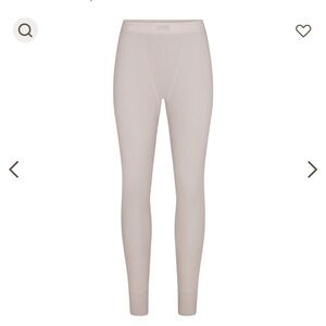 Skims cotton rib legging STONE